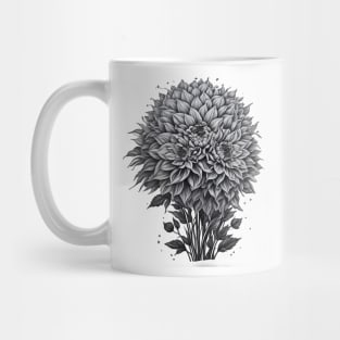 Dahlia Vintage Minimalist Flora Art Deco Mug